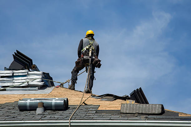 Professional Roof Replacement technician working in Flanders, NJ